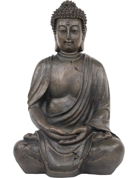 Alpine Corporation 15" Tall Indoor/Outdoor Meditating Buddha Statuary Décor Alpine Corporation 15" Tall Indoor/Outdoor Meditating Buddha Statuary Décor