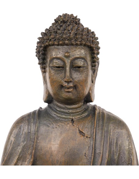 Alpine Corporation 15" Tall Indoor/Outdoor Meditating Buddha Statuary Décor Alpine Corporation 15" Tall Indoor/Outdoor Meditating Buddha Statuary Décor