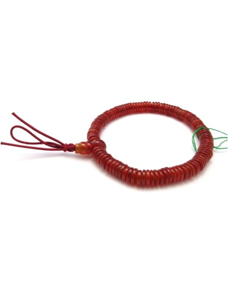 108 Gemstone Flat Beads Bracelet Japanese Juzu Rosary Prayer beads Meditation Chakra Handmade in Kyoto Birthday Gifts for men (red agate) 108 Gemstone Flat Beads Bracelet Japanese Juzu Rosary Prayer beads Meditation Chakra Handmade in Kyoto Birthday Gifts for men (red agate)