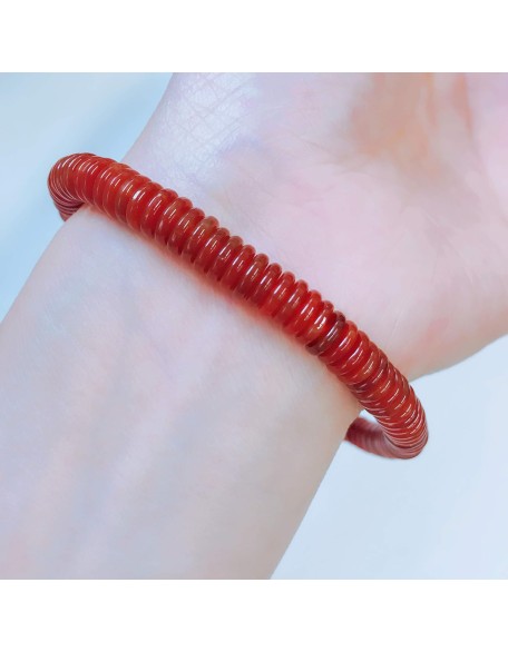 108 Gemstone Flat Beads Bracelet Japanese Juzu Rosary Prayer beads Meditation Chakra Handmade in Kyoto Birthday Gifts for men (red agate) 108 Gemstone Flat Beads Bracelet Japanese Juzu Rosary Prayer beads Meditation Chakra Handmade in Kyoto Birthday Gifts for men (red agate)