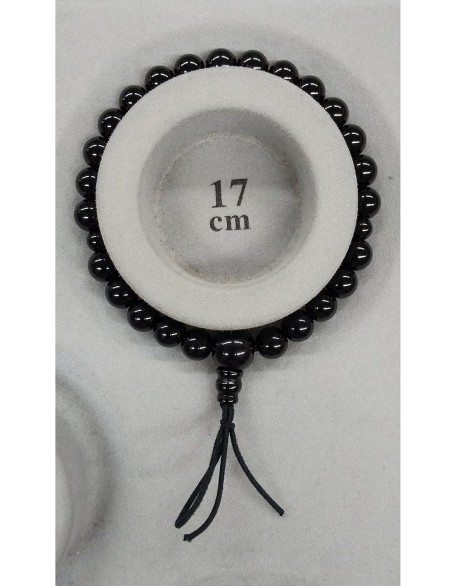 Black Onyx Japanese Juzu Bracelet Rosary Prayer beads Handmade in Kyoto UDA54 Black Onyx Japanese Juzu Bracelet Rosary Prayer beads Handmade in Kyoto UDA54