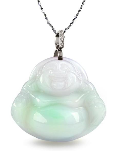 Laughing Buddha Jade Necklace, Real Grade A Certified Burma Jadeite for Happiness and Wealth, Adjustable Lucky Red Cord, Laughing Buddha Jade Necklace, Real Grade A Certified Burma Jadeite for Happiness and Wealth, Adjustable Lucky Red Cord,