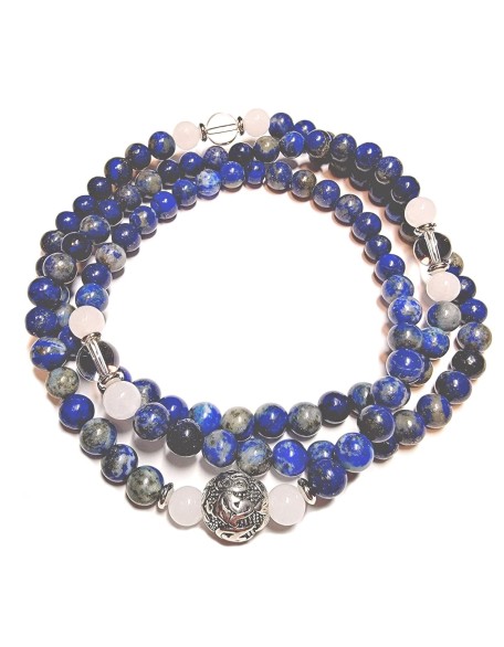 PROTECTION AGAINST NEGATIVE ENERGIES Lapis Lazuli + Jade + Quartz 108 Japa Mala Beads Yoga Meditation Necklace Heart Chakra Third Eye Chakra Real Natural Stones Guru Beads & Mantra Bead - USA HANDMADE PROTECTION AGAINST NEGATIVE ENERGIES Lapis Lazuli + Jade + Quartz 108 Japa Mala Beads Yoga Meditation Necklace Heart Chakra Third Eye Chakra Real Natural Stones Guru Beads & Mantra Bead - USA HANDMADE