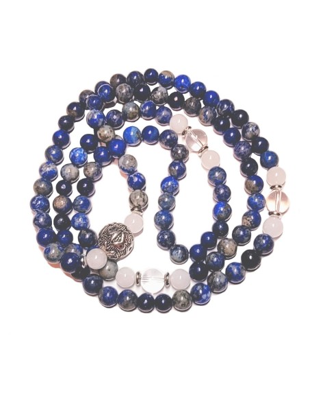 PROTECTION AGAINST NEGATIVE ENERGIES Lapis Lazuli + Jade + Quartz 108 Japa Mala Beads Yoga Meditation Necklace Heart Chakra Third Eye Chakra Real Natural Stones Guru Beads & Mantra Bead - USA HANDMADE PROTECTION AGAINST NEGATIVE ENERGIES Lapis Lazuli + Jade + Quartz 108 Japa Mala Beads Yoga Meditation Necklace Heart Chakra Third Eye Chakra Real Natural Stones Guru Beads & Mantra Bead - USA HANDMADE