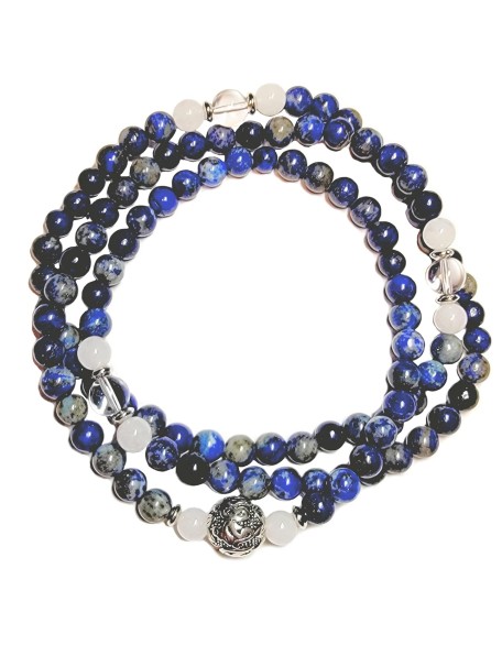 PROTECTION AGAINST NEGATIVE ENERGIES Lapis Lazuli + Jade + Quartz 108 Japa Mala Beads Yoga Meditation Necklace Heart Chakra Third Eye Chakra Real Natural Stones Guru Beads & Mantra Bead - USA HANDMADE PROTECTION AGAINST NEGATIVE ENERGIES Lapis Lazuli + Jade + Quartz 108 Japa Mala Beads Yoga Meditation Necklace Heart Chakra Third Eye Chakra Real Natural Stones Guru Beads & Mantra Bead - USA HANDMADE