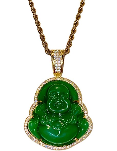 Iced Laughing Buddha Green Jade Pendant Necklace Rope Chain Genuine Certified Grade A Jadeite Jade Hand Crafted, Jade Neckalce, 14k Gold Filled Laughing Jade Buddha Necklace, Jade Medallion Iced Laughing Buddha Green Jade Pendant Necklace Rope Chain Genuine Certified Grade A Jadeite Jade Hand Crafted, Jade Neckalce, 14k Gold Filled Laughing Jade Buddha Necklace, Jade Medallion