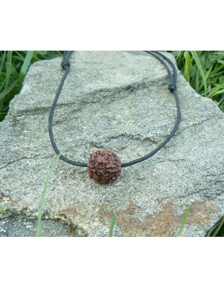Rudraksha Pendant HANDMADE Real Original Big 5 Mukhi Mala Bead, Rudraksh Necklace on Adjustible Cotton Cord, Shiva Jewelry, Hindu protection necklace for men women (Black cotton cord) Rudraksha Pendant HANDMADE Real Original Big 5 Mukhi Mala Bead, Rudraksh Necklace on Adjustible Cotton Cord, Shiva Jewelry, Hindu protection necklace for men women (Black cotton cord)