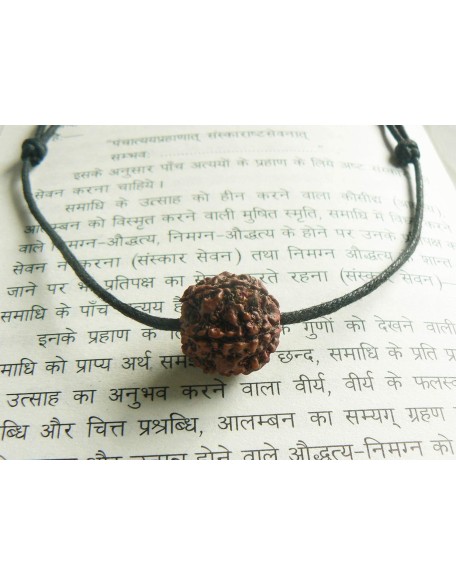 Rudraksha Pendant HANDMADE Real Original Big 5 Mukhi Mala Bead, Rudraksh Necklace on Adjustible Cotton Cord, Shiva Jewelry, Hindu protection necklace for men women (Black cotton cord) Rudraksha Pendant HANDMADE Real Original Big 5 Mukhi Mala Bead, Rudraksh Necklace on Adjustible Cotton Cord, Shiva Jewelry, Hindu protection necklace for men women (Black cotton cord)