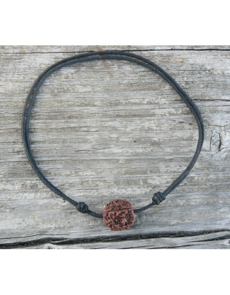 Rudraksha Pendant HANDMADE Real Original Big 5 Mukhi Mala Bead, Rudraksh Necklace on Adjustible Cotton Cord, Shiva Jewelry, Hindu protection necklace for men women (Black cotton cord) Rudraksha Pendant HANDMADE Real Original Big 5 Mukhi Mala Bead, Rudraksh Necklace on Adjustible Cotton Cord, Shiva Jewelry, Hindu protection necklace for men women (Black cotton cord)