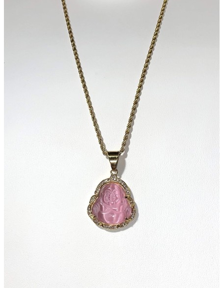 Laughing Buddha Pink Jade Iced Diamond Pendant Necklace Rope Chain Genuine Certified Grade A Jadeite Jade Hand Crafted, Natural Green Obsidian Healing Crystal Buddha Mala Statue Prayer Necklace Laughing Buddha Pink Jade Iced Diamond Pendant Necklace Rope Chain Genuine Certified Grade A Jadeite Jade Hand Crafted, Natural Green Obsidian Healing Crystal Buddha Mala Statue Prayer Necklace