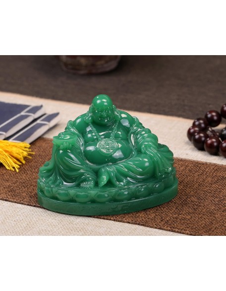 Fengshui Laughing Buddha Statue - Happy Buddha Sculptures for Good Luck Wealth and Happiness Home Decor Congratulatory Gifts