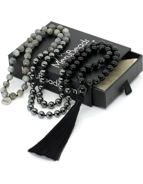 Premium Mala Beads Necklace - 8mm Mala Necklace - Japa Mala - 108 Mala Necklace for Meditation - Mantra Meditation Necklace - Birthstone Necklace Premium Mala Beads Necklace - 8mm Mala Necklace - Japa Mala - 108 Mala Necklace for Meditation - Mantra Meditation Necklace - Birthstone Necklace
