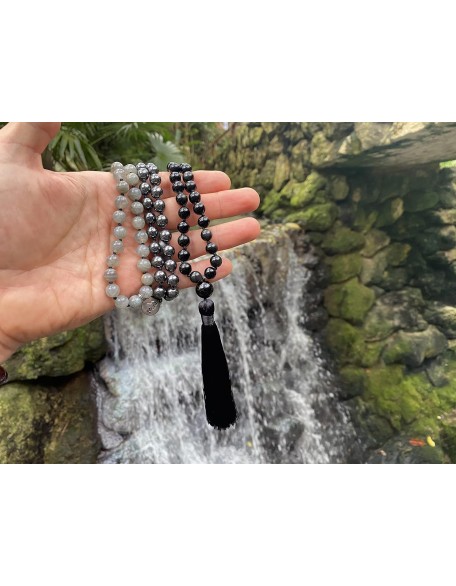 Premium Mala Beads Necklace - 8mm Mala Necklace - Japa Mala - 108 Mala Necklace for Meditation - Mantra Meditation Necklace - Birthstone Necklace Premium Mala Beads Necklace - 8mm Mala Necklace - Japa Mala - 108 Mala Necklace for Meditation - Mantra Meditation Necklace - Birthstone Necklace