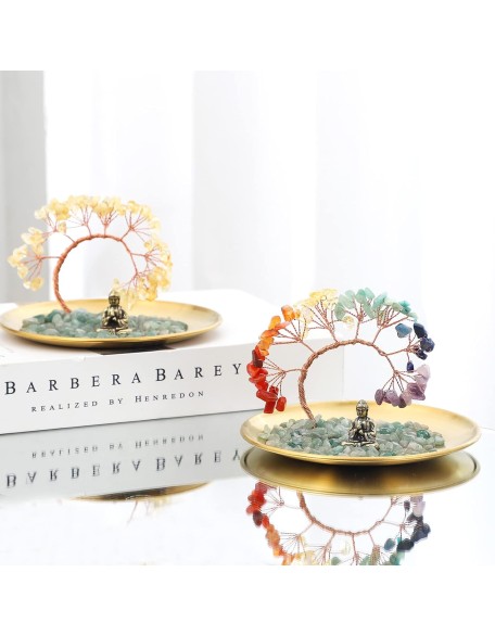 7 Chakra Crystal Tree - Buddha Statue Money for Wealth and Luck Yoga Meditation Home Decor Shelf Accents, Living Room Bedroom Office Decoration, Bookshelf Decor, TV Stand 7 Chakra Crystal Tree - Buddha Statue Money for Wealth and Luck Yoga Meditation Home Decor Shelf Accents, Living Room Bedroom Office Decoration, Bookshelf Decor, TV Stand