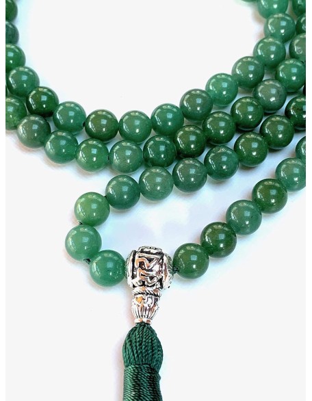 Embrace New Beginnings: Green Aventurine Mala Necklace (April Birthstone, Taurus & Virgo Gemstone, 8mm Beads) Embrace New Beginnings: Green Aventurine Mala Necklace (April Birthstone, Taurus & Virgo Gemstone, 8mm Beads)