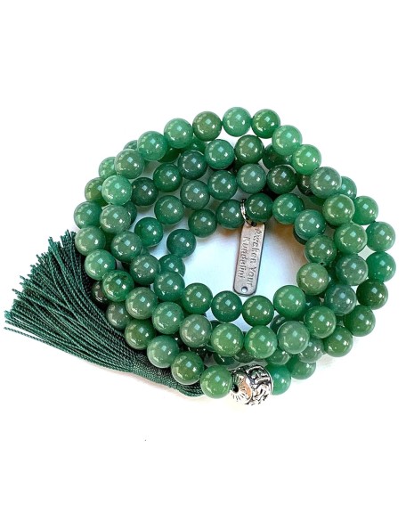 Embrace New Beginnings: Green Aventurine Mala Necklace (April Birthstone, Taurus & Virgo Gemstone, 8mm Beads) Embrace New Beginnings: Green Aventurine Mala Necklace (April Birthstone, Taurus & Virgo Gemstone, 8mm Beads)