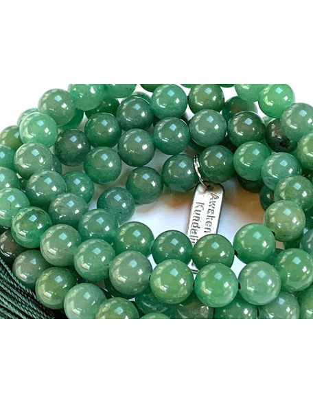 Embrace New Beginnings: Green Aventurine Mala Necklace (April Birthstone, Taurus & Virgo Gemstone, 8mm Beads) Embrace New Beginnings: Green Aventurine Mala Necklace (April Birthstone, Taurus & Virgo Gemstone, 8mm Beads)