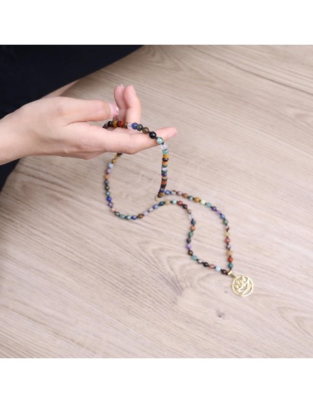 6mm Handmade Prayer 108 Mala Stone Beaded Necklace 6mm Handmade Prayer 108 Mala Stone Beaded Necklace