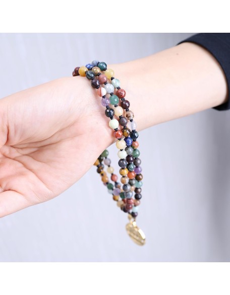 6mm Handmade Prayer 108 Mala Stone Beaded Necklace 6mm Handmade Prayer 108 Mala Stone Beaded Necklace