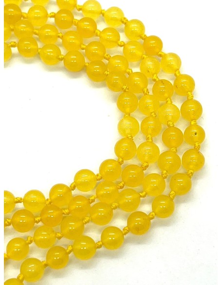 Hand-Knotted Yellow Jade Mala Necklace (8mm, 108 Beads) - Embrace Joy & Abundance - Virgo Birthstone & Solar Plexus Harmony Hand-Knotted Yellow Jade Mala Necklace (8mm, 108 Beads) - Embrace Joy & Abundance - Virgo Birthstone & Solar Plexus Harmony