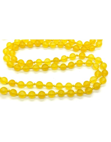 Hand-Knotted Yellow Jade Mala Necklace (8mm, 108 Beads) - Embrace Joy & Abundance - Virgo Birthstone & Solar Plexus Harmony Hand-Knotted Yellow Jade Mala Necklace (8mm, 108 Beads) - Embrace Joy & Abundance - Virgo Birthstone & Solar Plexus Harmony