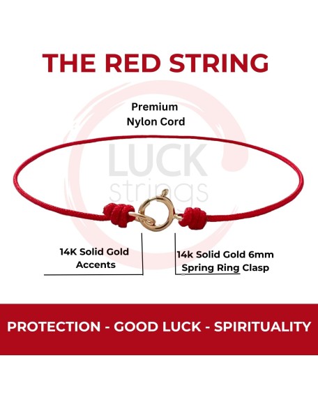 Extra thin Red string bracelet with 14K solid yellow gold Clasp - red cord jewelry for Men Women Unisex - Kabbalah protection Good Luck Amulet Red Thread Gift Extra thin Red string bracelet with 14K solid yellow gold Clasp - red cord jewelry for Men Women Unisex - Kabbalah protection Good Luck Amulet Red Thread Gift