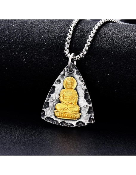 Fathers Gift Buddha Necklace for Men Women 925 Sterling Silver/14K Gold Plated Buddhist Necklace Chinese Lucky Talisman Amulet Protection Ideal Gifts for Christmas Xmas Fathers Gift Buddha Necklace for Men Women 925 Sterling Silver/14K Gold Plated Buddhist Necklace Chinese Lucky Talisman Amulet Protection Ideal Gifts for Christmas Xmas