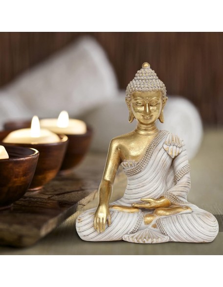 Buddha Statue for Home Decor Gold 10.2''-Buddha Statues for Zen Decor - Buddha Statue Large for Spiritual-Buddha Decor for Living Room-Buda – Indoor Buddha Gift for Relaxation, Meditation or Shrine Buddha Statue for Home Decor Gold 10.2''-Buddha Statues for Zen Decor - Buddha Statue Large for Spiritual-Buddha Decor for Living Room-Buda – Indoor Buddha Gift for Relaxation, Meditation or Shrine