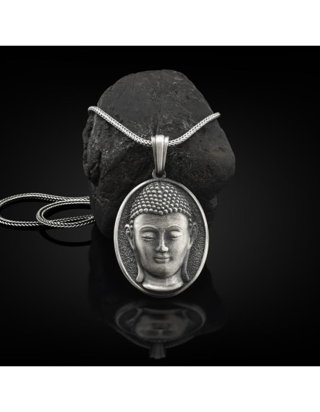 BySilverStone Jewelry - Buddha Handmade Sterling Silver Men Charm Necklace, The Meditating Buddha Silver Jewelry, Buddha Pendant, Buddism Necklace, Memorial Gift BySilverStone Jewelry - Buddha Handmade Sterling Silver Men Charm Necklace, The Meditating Buddha Silver Jewelry, Buddha Pendant, Buddism Necklace, Memorial Gift