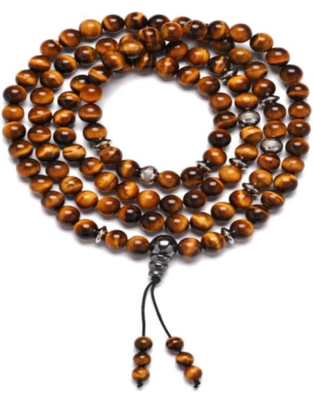 Pahoa Tiger Eye Prayer 108 Beads Mala Mantra Beaded Necklace Stretch Wrap Bracelet Jewelry Collar Pulsera Pahoa Tiger Eye Prayer 108 Beads Mala Mantra Beaded Necklace Stretch Wrap Bracelet Jewelry Collar Pulsera