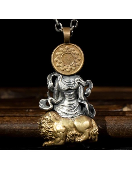 New Retro Style Buddha Pendant Guanyin Bodhisattva Pendant Necklace Female Trend Pendant Male New Retro Style Buddha Pendant Guanyin Bodhisattva Pendant Necklace Female Trend Pendant Male