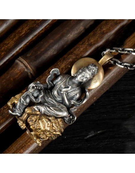 New Retro Style Buddha Pendant Guanyin Bodhisattva Pendant Necklace Female Trend Pendant Male New Retro Style Buddha Pendant Guanyin Bodhisattva Pendant Necklace Female Trend Pendant Male