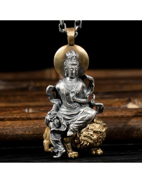 New Retro Style Buddha Pendant Guanyin Bodhisattva Pendant Necklace Female Trend Pendant Male New Retro Style Buddha Pendant Guanyin Bodhisattva Pendant Necklace Female Trend Pendant Male