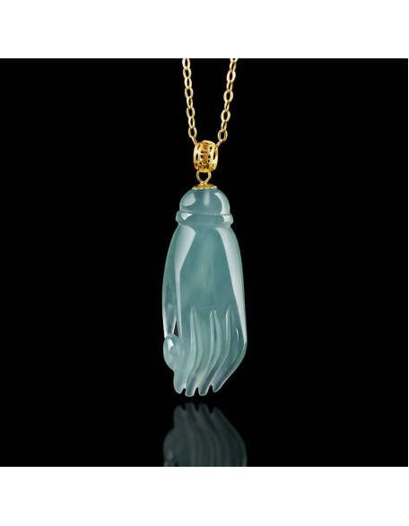 Natural Jade Fortune Cui Oil Buddha Hande Pendant Grade A Jadeite Certified Hand-Carved Fengshui Amulet Wealth Pendant Necklace,18K Gold Buckle,Silver Necklace. Natural Jade Fortune Cui Oil Buddha Hande Pendant Grade A Jadeite Certified Hand-Carved Fengshui Amulet Wealth Pendant Necklace,18K Gold Buckle,Silver Necklace.