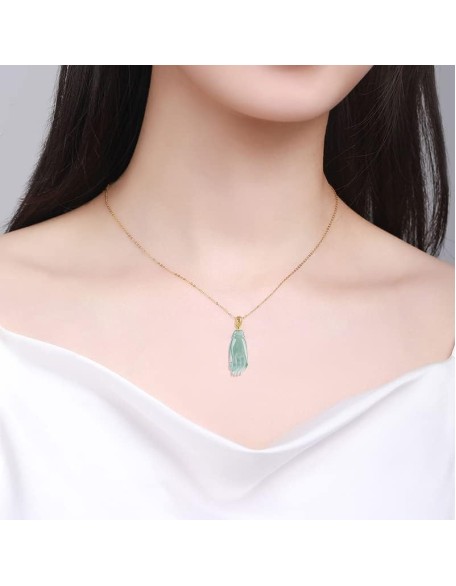 Natural Jade Fortune Cui Oil Buddha Hande Pendant Grade A Jadeite Certified Hand-Carved Fengshui Amulet Wealth Pendant Necklace,18K Gold Buckle,Silver Necklace. Natural Jade Fortune Cui Oil Buddha Hande Pendant Grade A Jadeite Certified Hand-Carved Fengshui Amulet Wealth Pendant Necklace,18K Gold Buckle,Silver Necklace.