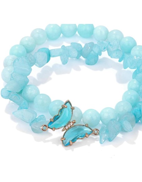 Amethyst Bracelet For Women Anxiety Amethyst Beaded Bracelets Butterfly Charms Healing Stone Layered Bracelet Gifts For Women Amethyst Bracelet For Women Anxiety Amethyst Beaded Bracelets Butterfly Charms Healing Stone Layered Bracelet Gifts For Women