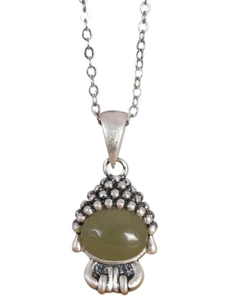Gemstone Necklace,jade necklace,Feng Shui Necklace Sterling Silver Necklace for Women Buddha Pendant Necklace Natural Jade Necklace Talisman Gemstone Choker Gold Meditation Jewelry Gifts Attract Wealt Gemstone Necklace,jade necklace,Feng Shui Necklace Sterling Silver Necklace for Women Buddha Pendant Necklace Natural Jade Necklace Talisman Gemstone Choker Gold Meditation Jewelry Gifts Attract Wealt