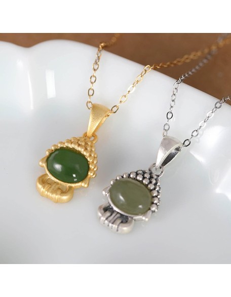 Gemstone Necklace,jade necklace,Feng Shui Necklace Sterling Silver Necklace for Women Buddha Pendant Necklace Natural Jade Necklace Talisman Gemstone Choker Gold Meditation Jewelry Gifts Attract Wealt Gemstone Necklace,jade necklace,Feng Shui Necklace Sterling Silver Necklace for Women Buddha Pendant Necklace Natural Jade Necklace Talisman Gemstone Choker Gold Meditation Jewelry Gifts Attract Wealt