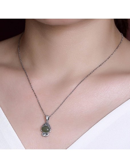 Gemstone Necklace,jade necklace,Feng Shui Necklace Sterling Silver Necklace for Women Buddha Pendant Necklace Natural Jade Necklace Talisman Gemstone Choker Gold Meditation Jewelry Gifts Attract Wealt Gemstone Necklace,jade necklace,Feng Shui Necklace Sterling Silver Necklace for Women Buddha Pendant Necklace Natural Jade Necklace Talisman Gemstone Choker Gold Meditation Jewelry Gifts Attract Wealt