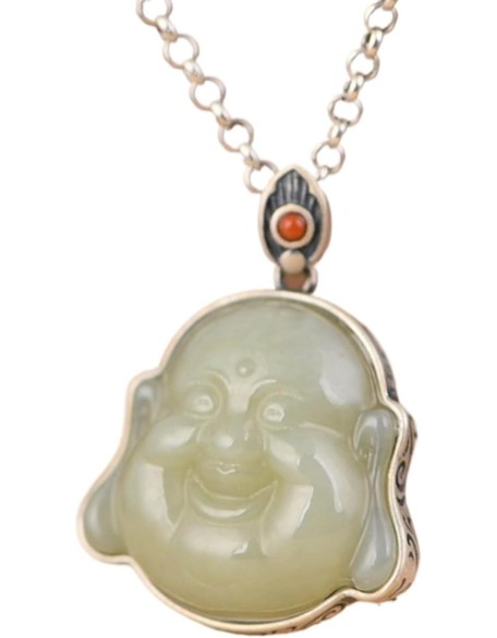 Gemstone Necklace,jade necklace,Sterling Silver Necklace for Women Feng Shui Necklace Buddha Charm Pendant Necklace Jade Amulet Wealth Necklace Vintage Style Long Necklace Meditation Talisman Stone Br Gemstone Necklace,jade necklace,Sterling Silver Necklace for Women Feng Shui Necklace Buddha Charm Pendant Necklace Jade Amulet Wealth Necklace Vintage Style Long Necklace Meditation Talisman Stone Br