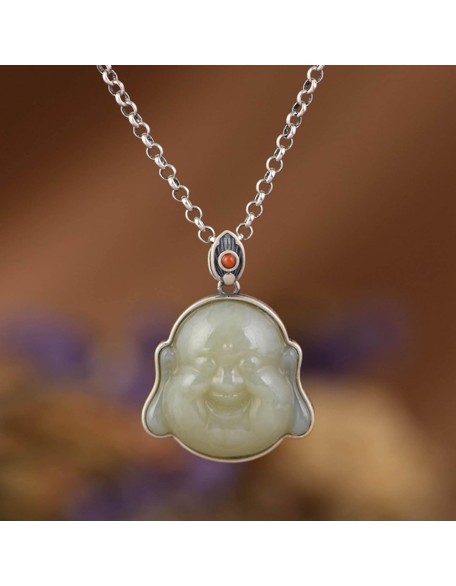 Gemstone Necklace,jade necklace,Sterling Silver Necklace for Women Feng Shui Necklace Buddha Charm Pendant Necklace Jade Amulet Wealth Necklace Vintage Style Long Necklace Meditation Talisman Stone Br Gemstone Necklace,jade necklace,Sterling Silver Necklace for Women Feng Shui Necklace Buddha Charm Pendant Necklace Jade Amulet Wealth Necklace Vintage Style Long Necklace Meditation Talisman Stone Br