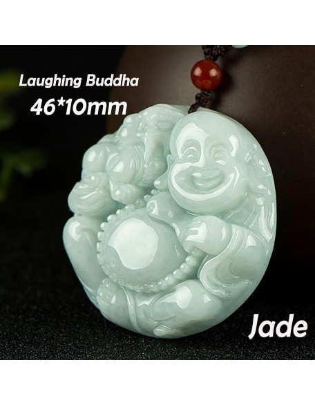 Gemstone Necklace,jade necklace,Feng Shui Wealth Laughing Buddha Necklace Pendant Natural Gemstone Semi Precious Emerald Jade Pendant Crystal Amulet Jewelry Talisman for Prosperity Money Good Luck Uni Gemstone Necklace,jade necklace,Feng Shui Wealth Laughing Buddha Necklace Pendant Natural Gemstone Semi Precious Emerald Jade Pendant Crystal Amulet Jewelry Talisman for Prosperity Money Good Luck Uni