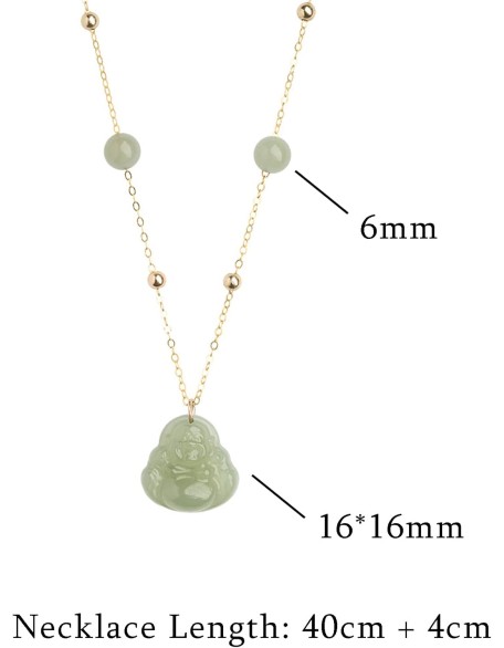 Pendant Necklace, Feng Shui Necklace Hetian Nephrite Jade Necklace Laughing Buddha Charm Pendant Necklace Natural Stone Dainty Choker Necklace Good Luck Amulet Vacation Jewelry for Women Girls,Green Pendant Necklace, Feng Shui Necklace Hetian Nephrite Jade Necklace Laughing Buddha Charm Pendant Necklace Natural Stone Dainty Choker Necklace Good Luck Amulet Vacation Jewelry for Women Girls,Green