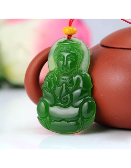 Dark green Jade GuanYin Buddha Pendant Necklace for Men Women Genuine Grade A Ice Emerald Jadite Necklaces Dark green Jade GuanYin Buddha Pendant Necklace for Men Women Genuine Grade A Ice Emerald Jadite Necklaces