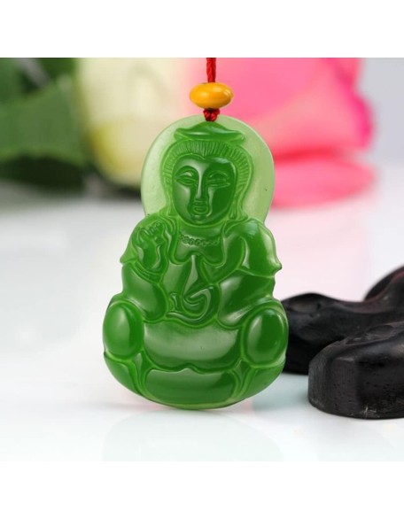 Dark green Jade GuanYin Buddha Pendant Necklace for Men Women Genuine Grade A Ice Emerald Jadite Necklaces Dark green Jade GuanYin Buddha Pendant Necklace for Men Women Genuine Grade A Ice Emerald Jadite Necklaces