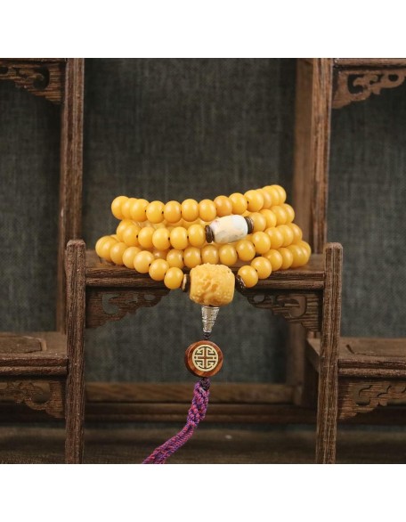 Mala Bead,Buddhist Rosary, Tibetan Buddhist Prayer Beads 108 Weathered Bodhi Root Beaded Bracelet Necklace Buddha Rosary Beads for Men Women Prayer Meditation Mala Bead,Buddhist Rosary, Tibetan Buddhist Prayer Beads 108 Weathered Bodhi Root Beaded Bracelet Necklace Buddha Rosary Beads for Men Women Prayer Meditation