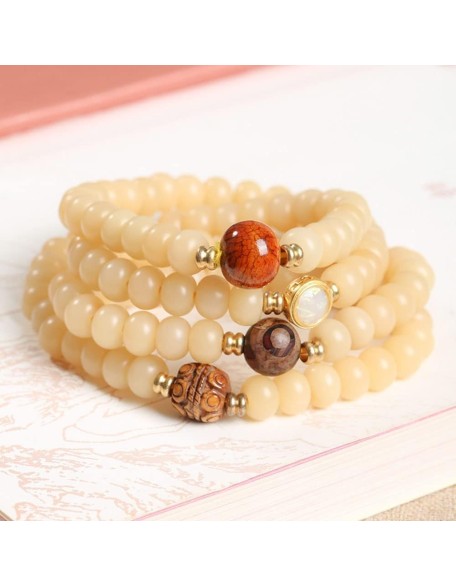 Mala Bead,Buddhist Rosary, Tibetan Buddhist Prayer Beads 108 Natural Weathered Bodhi Beaded Bracelet Necklace Exquisite Buddha Prayer Beads for Prayer Meditation Yoga Unisex Mala Bead,Buddhist Rosary, Tibetan Buddhist Prayer Beads 108 Natural Weathered Bodhi Beaded Bracelet Necklace Exquisite Buddha Prayer Beads for Prayer Meditation Yoga Unisex