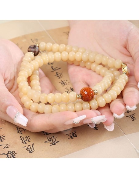 Mala Bead,Buddhist Rosary, Tibetan Buddhist Prayer Beads 108 Natural Weathered Bodhi Beaded Bracelet Necklace Exquisite Buddha Prayer Beads for Prayer Meditation Yoga Unisex Mala Bead,Buddhist Rosary, Tibetan Buddhist Prayer Beads 108 Natural Weathered Bodhi Beaded Bracelet Necklace Exquisite Buddha Prayer Beads for Prayer Meditation Yoga Unisex