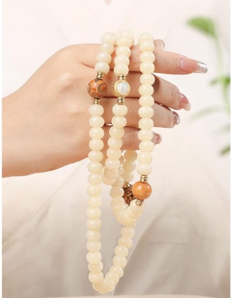 Mala Bead,Buddhist Rosary, Tibetan Buddhist Prayer Beads 108 Natural Weathered Bodhi Beaded Bracelet Necklace Exquisite Buddha Prayer Beads for Prayer Meditation Yoga Unisex Mala Bead,Buddhist Rosary, Tibetan Buddhist Prayer Beads 108 Natural Weathered Bodhi Beaded Bracelet Necklace Exquisite Buddha Prayer Beads for Prayer Meditation Yoga Unisex
