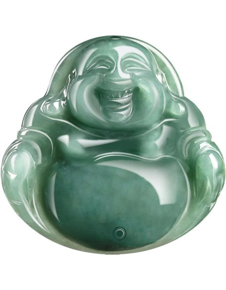 Natural A-goods Jadeite Oil Green Buddha Pendant Necklace (with lanyard) for Women Yoga Genuine Jade Natural A-goods Jadeite Oil Green Buddha Pendant Necklace (with lanyard) for Women Yoga Genuine Jade